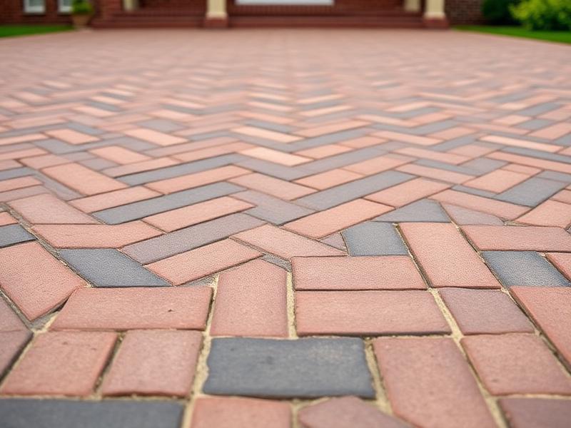 Block paving driveway installation