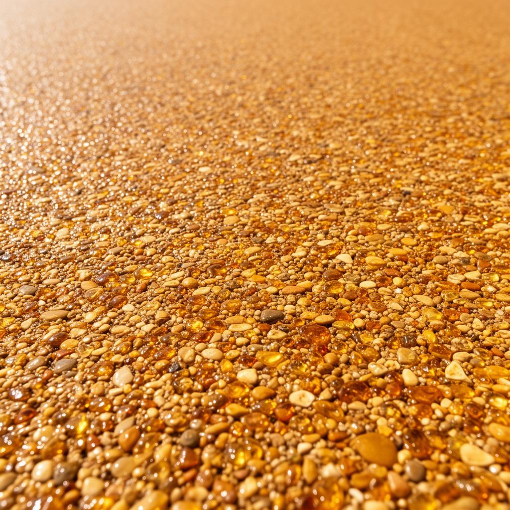 Resin bound surface close-up texture